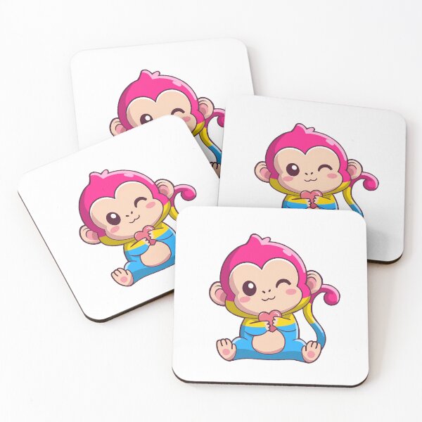 Item preview, Pansexual Pride Monkey  designed and sold by Professional Monster Ami.