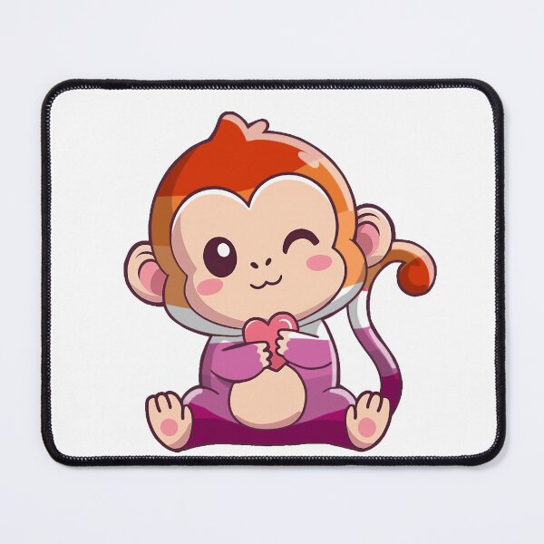 Item preview, Lesbian Rainbow Monkey designed and sold by Professional Monster Ami.