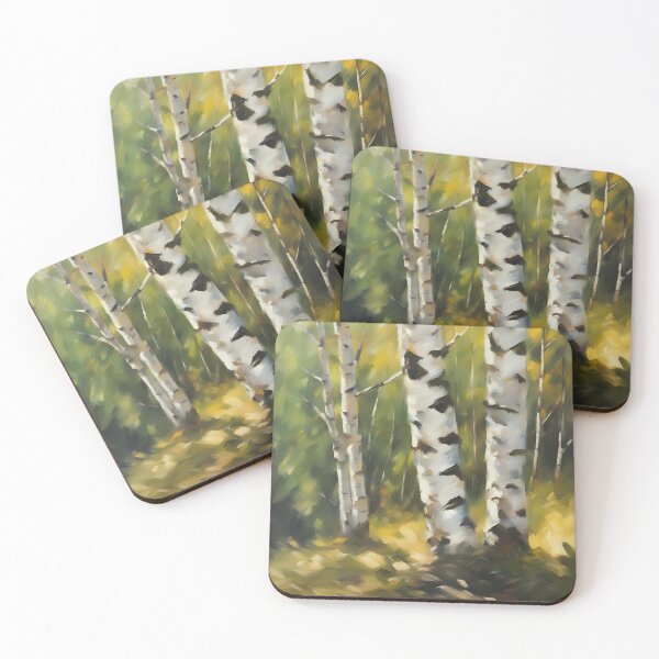 Item preview, Birch Tree Painting designed and sold by CalmnessbyChoice.