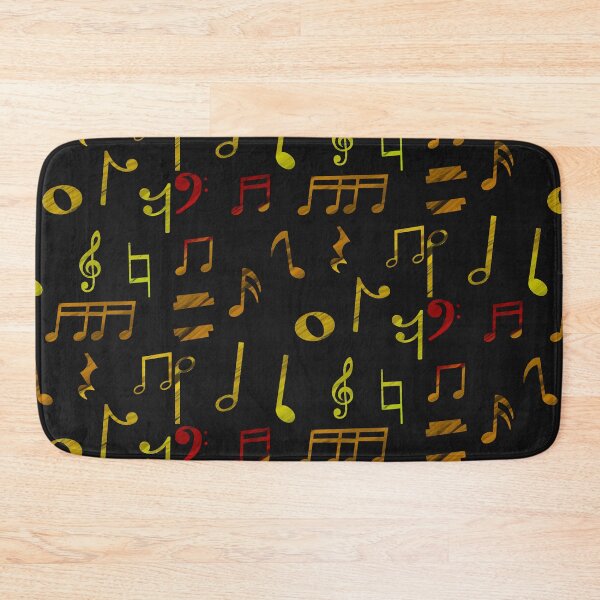 Item preview, Red Yellow Watercolor Music Notes designed and sold by Leapingdoe.