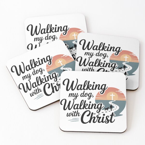 Item preview, Walking My Dog, Walking with Christ | Christian Dog Lover Gift Tee designed and sold by 123artistickay.
