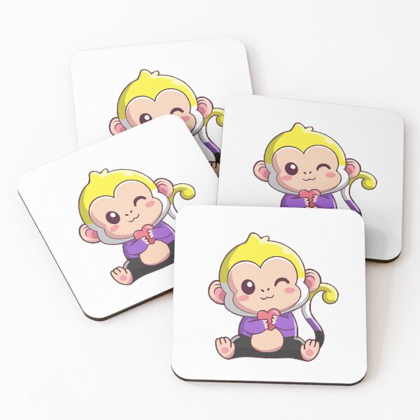 Item preview, Non-Binary Pride Monkey  designed and sold by Professional Monster Ami.