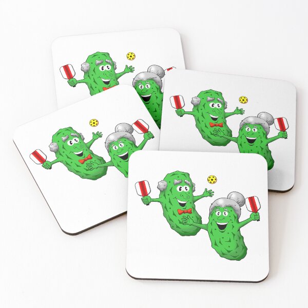 Item preview, Elderly Pickleball Players. Humorous Cartoon Character Design. designed and sold by Uncle Steve The Cartoonguy's Pickleball Madness..