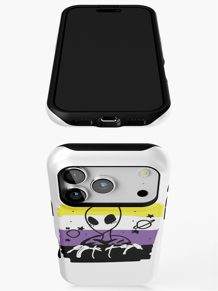 Thumbnail 3 of 4, iPhone Case, nonbinary alien designed and sold by RubyIsNotCool.
