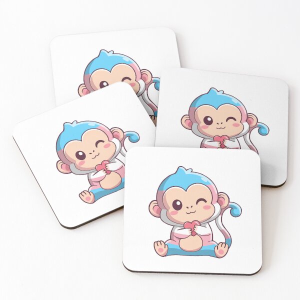 Item preview, Transgender Pride Monkey  designed and sold by Professional Monster Ami.
