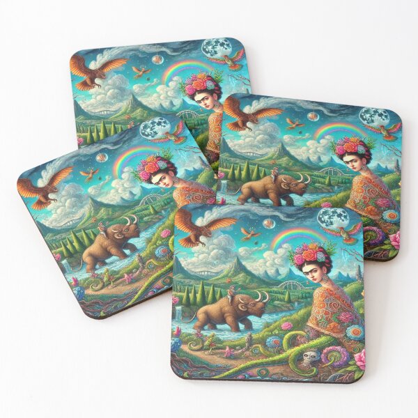 Item preview, Inspired by Surreal Mexican Art – Mystical Creatures & Symbolic Dreamscapes in vibrant expressive colors designed and sold by FotoworldEdel.