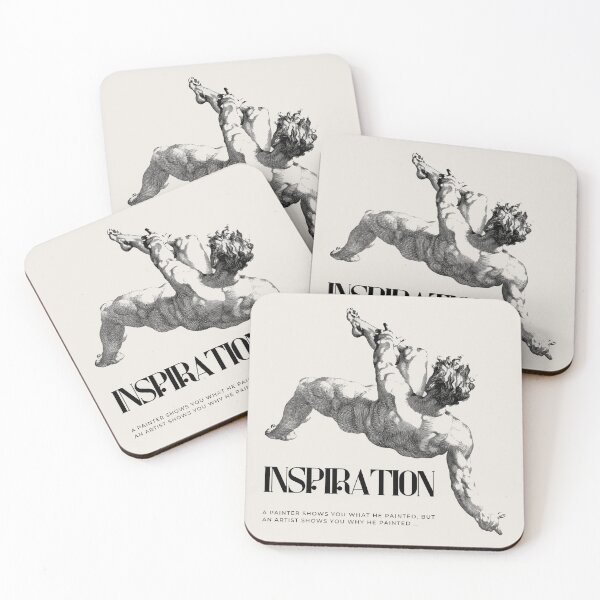 Item preview, Inspiration Quote – Artist vs Painter Ink Illustration Classic Statue” designed and sold by CreationbyNiki.