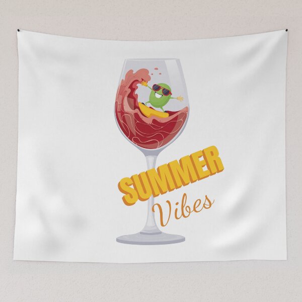 Item preview, Summer vacation Grapes surfing the wine waves designed and sold by Art-of-Rory.