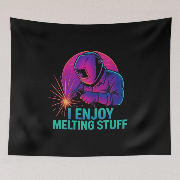 Item preview, I Enjoy Melting Stuff – Neon Welding Retro Shirt designed and sold by sjm98126.