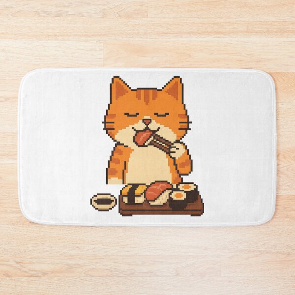 Item preview, Sushi Cat Pixel Art designed and sold by Kunst-Shirt.