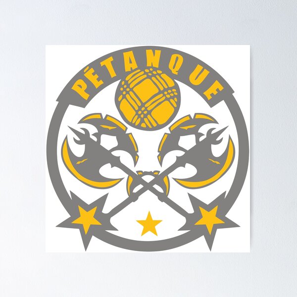 Item preview, petanque war axe club logo ball designed and sold by Achille3777.