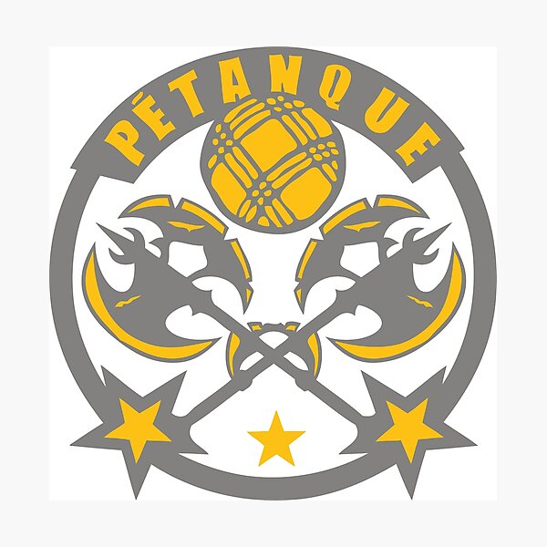 Item preview, petanque war axe club logo ball designed and sold by Achille3777.