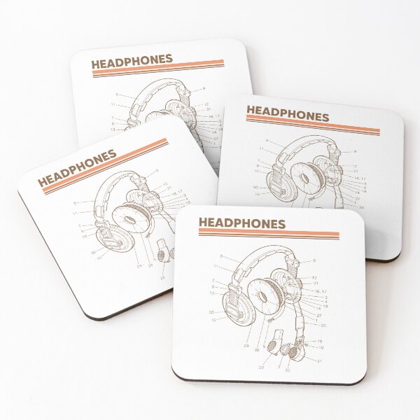 Item preview, headphones - technical design designed and sold by salvaverde.