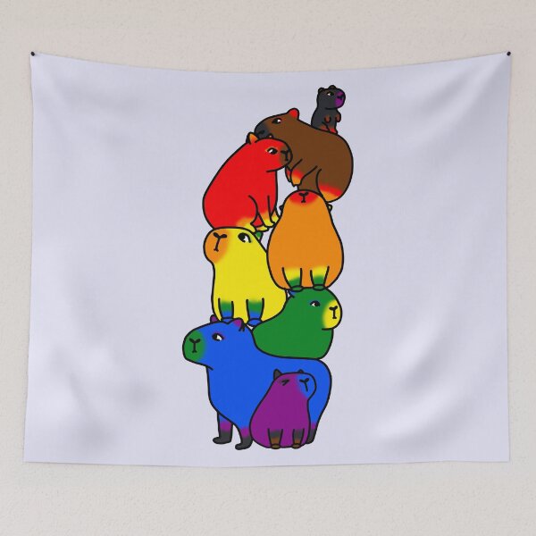 Item preview, Philadelphia Pride Capybara designed and sold by chelsea125.