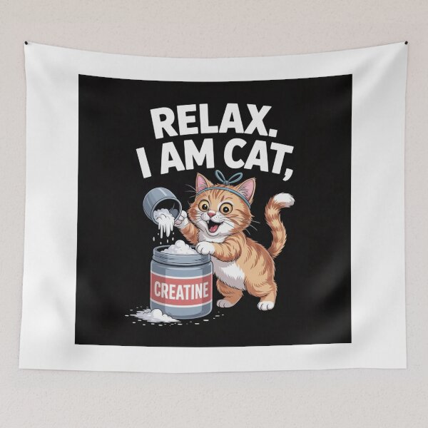 Item preview, A cat is playing with a can of catnip designed and sold by ChanduCreater28.