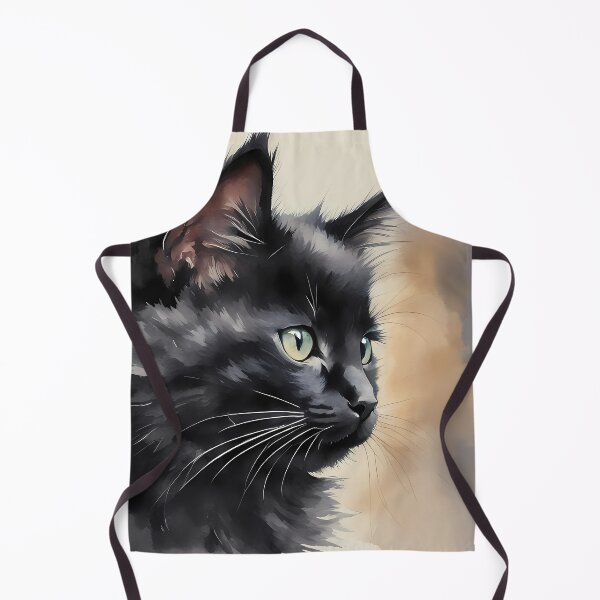 Item preview, Black Kitten Portrait designed and sold by CalmnessbyChoice.