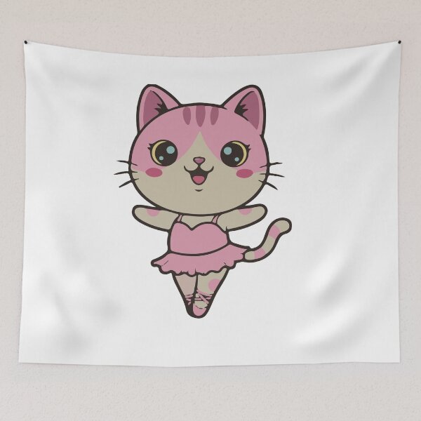 Item preview, Luna Cute Ballerina Cat designed and sold by ContextoMagico.