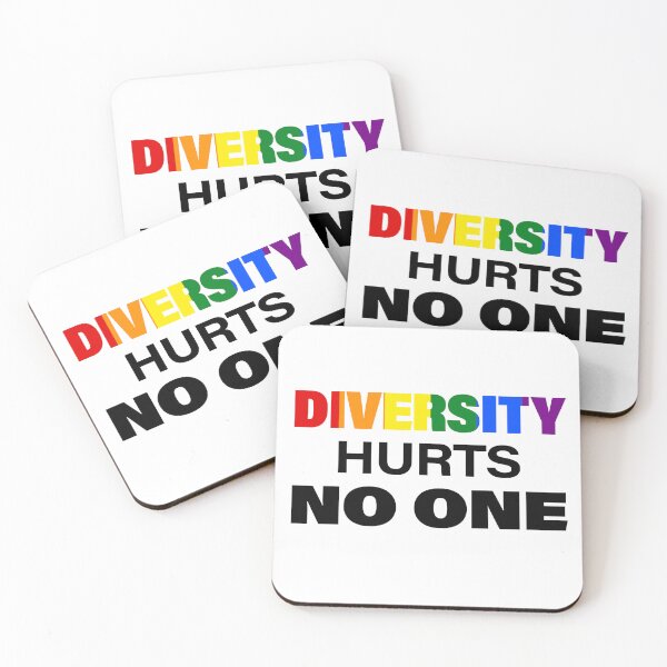 Item preview, Diversity hurts no one - plus 12 pc stickers too designed and sold by PixelPunny.