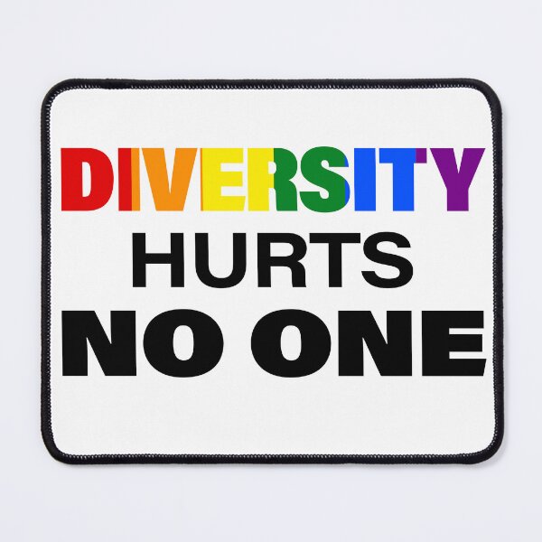 Item preview, Diversity hurts no one - plus 12 pc stickers too designed and sold by PixelPunny.
