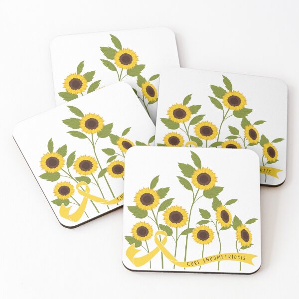 Item preview, Cure Endometriosis Sunflower Garden designed and sold by GreenBeanery.