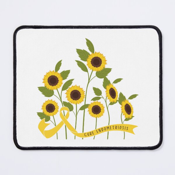 Item preview, Cure Endometriosis Sunflower Garden designed and sold by GreenBeanery.