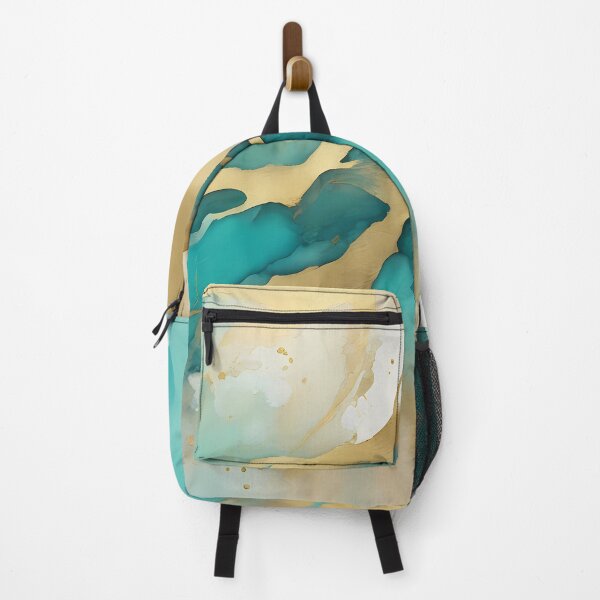 Item preview, Abstract Turquoise Gold designed and sold by CalmnessbyChoice.