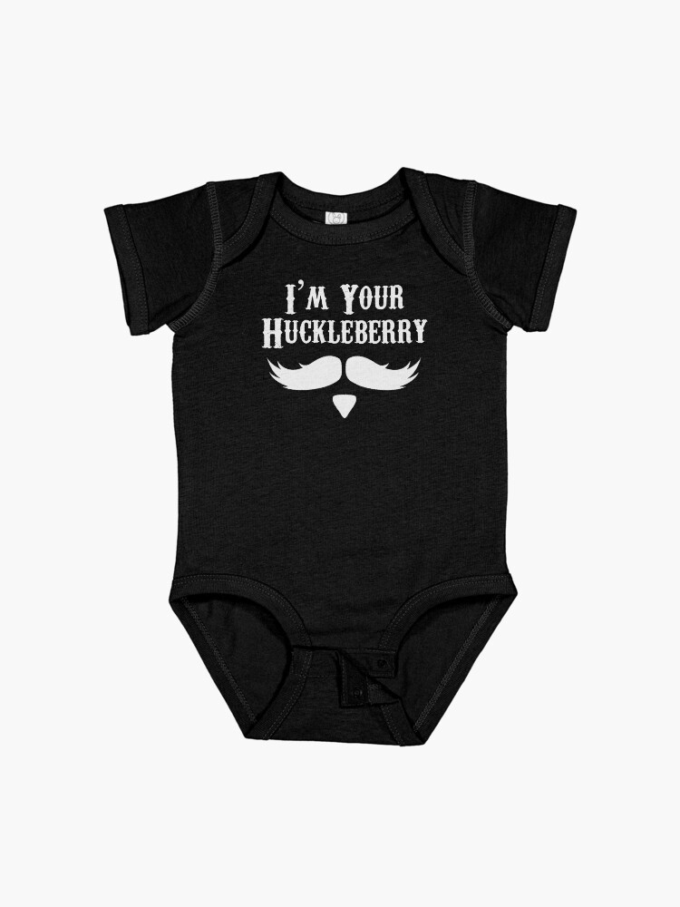 Thumbnail 1 of 2, Baby One-Piece, I'm Your Huckleberry - Just Say When Holliday Funny Tombstone Gag Gift Ideas designed and sold by merkraht.