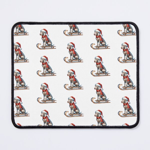 Item preview, Weimaraner Dog On A Sled - Weimaraner Christmas designed and sold by TheAnimalZ00.