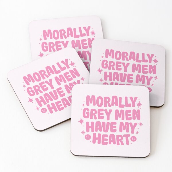 Item preview, Morally Grey Men Have My Heart designed and sold by katreadsitshop.
