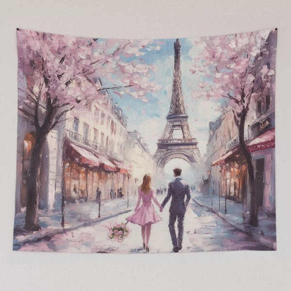 Item preview, Couple Walking In Paris in Spring designed and sold by Rtymer.