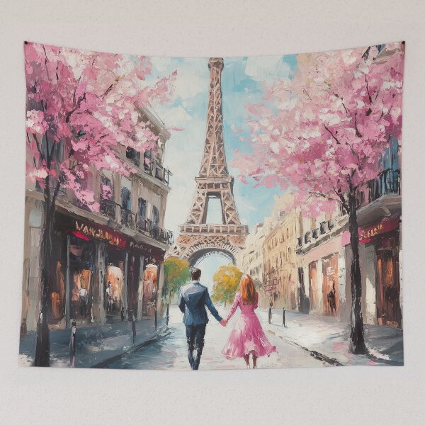 Item preview, Couple Walking In Paris in Spring designed and sold by Rtymer.