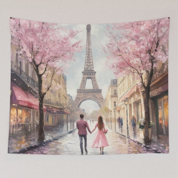 Item preview, Couple Walking In Paris in Spring designed and sold by Rtymer.