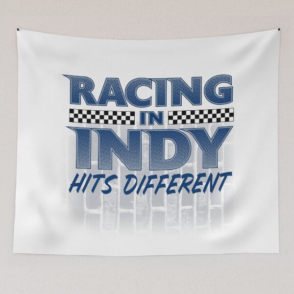 Item preview, Racing in Indy Hits Different (Royal & Grey) designed and sold by GX3-Creative.