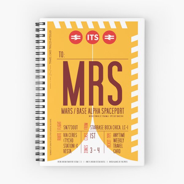 Item preview, Mars Boarding Pass (Interplanetary Space Travel Ticket Collection) designed and sold by BGALAXY.