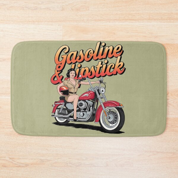 Item preview, Gasoline & lipstick - Filling station - Petroliana - cafe racer styling - highway to hell - Chop shop - Born to race designed and sold by JansenGS.