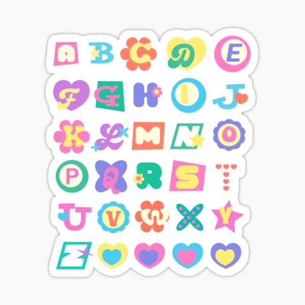 Item preview, cute alphabet  designed and sold by maknaeae.