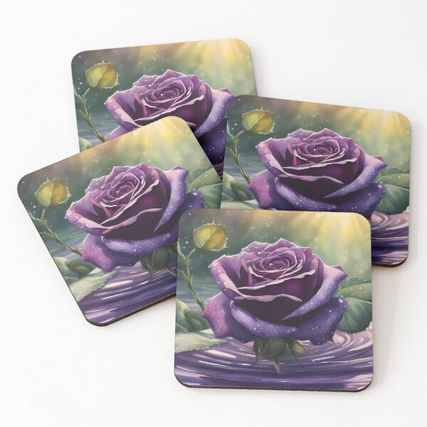 Item preview, Dark Purple Rose in Water designed and sold by CalmnessbyChoice.