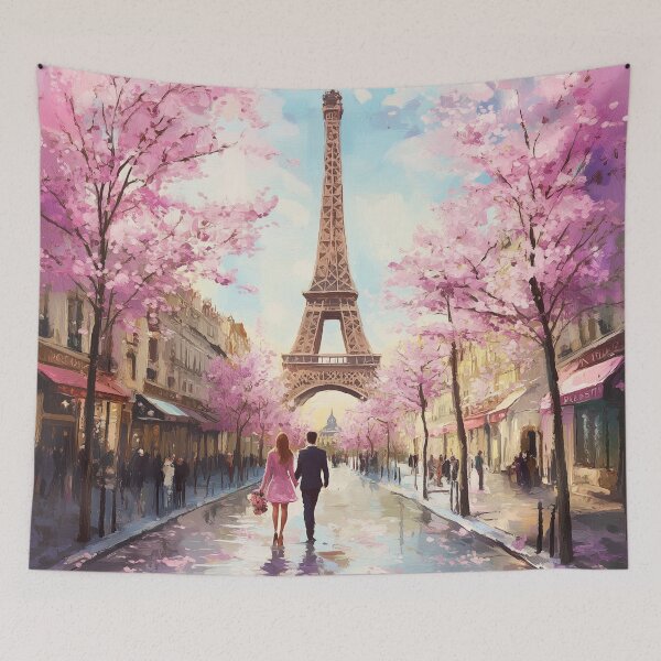 Item preview, Couple Walking In Paris in Spring designed and sold by Rtymer.