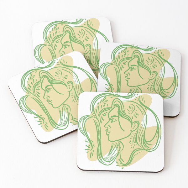 Item preview, Green girl designed and sold by ArtByLakmini.