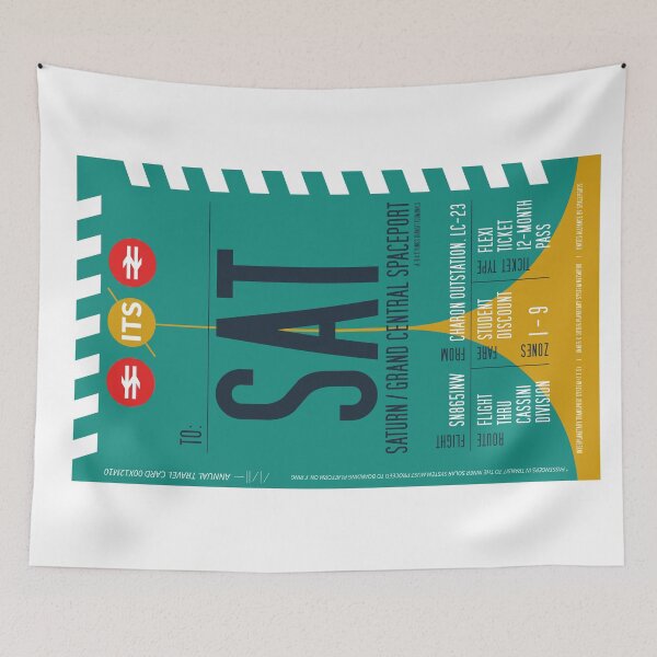 Item preview, Saturn Boarding Pass (Interplanetary Space Travel Ticket Collection) designed and sold by BGALAXY.