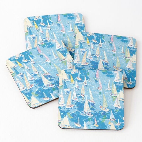 Item preview, Sailboats Pattern 1 designed and sold by emmakraner.