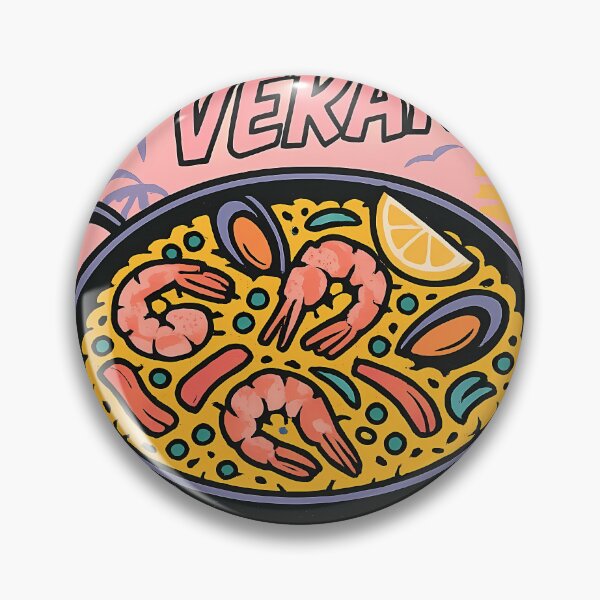 Item preview, Sabor del Verano – Paella Explosion with Wild Typography | Pop Art Summer Vibes designed and sold by Sweetday2025.