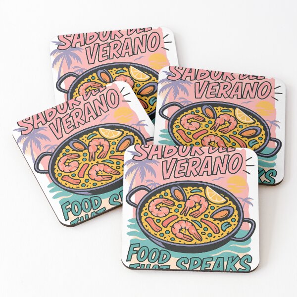 Item preview, Sabor del Verano – Paella Explosion with Wild Typography | Pop Art Summer Vibes designed and sold by Sweetday2025.