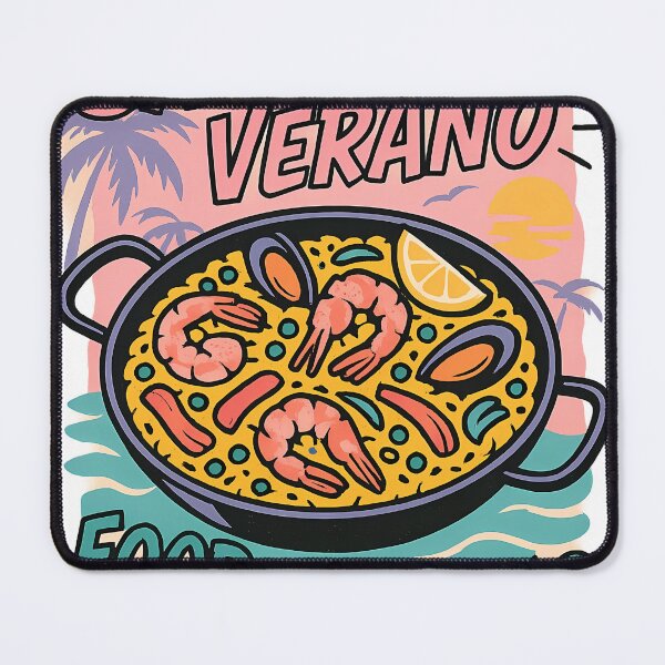 Item preview, Sabor del Verano – Paella Explosion with Wild Typography | Pop Art Summer Vibes designed and sold by Sweetday2025.