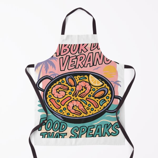 Item preview, Sabor del Verano – Paella Explosion with Wild Typography | Pop Art Summer Vibes designed and sold by Sweetday2025.