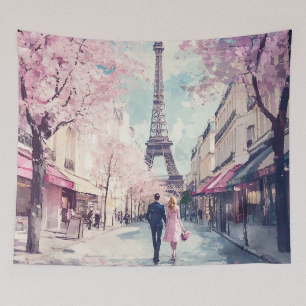 Item preview, Couple Walking In Paris in Spring designed and sold by Rtymer.