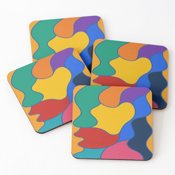 Item preview, Colorwave Contours – Vibrant Abstract Face Line Art designed and sold by Tethr.