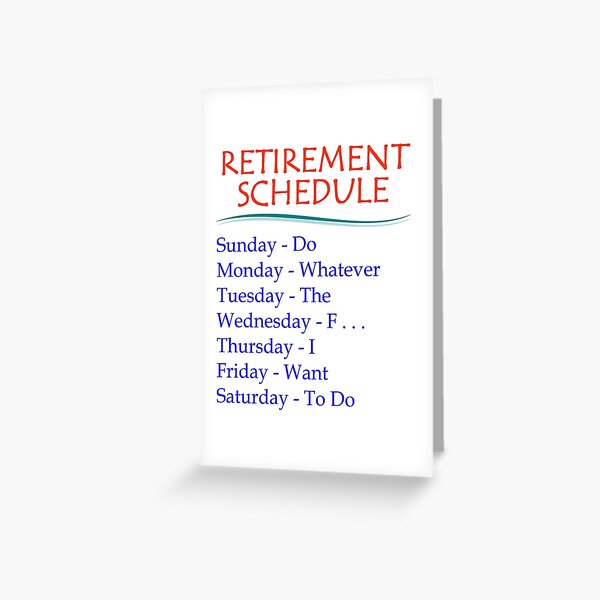 Item preview, Retirement Gifts - Retirement Schedule Funny Gift Ideas for Retired or Retiring Women & Men at Retirement Party at the Office designed and sold by merkraht.