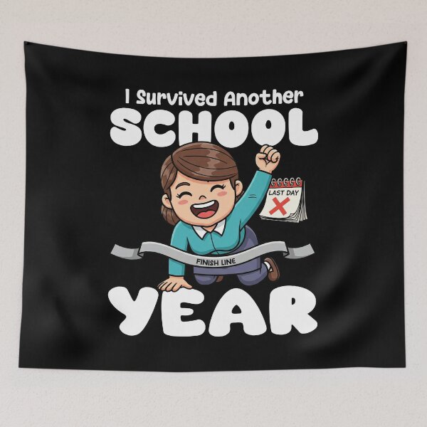 Item preview, I SURVIVED ANOTHER SCHOOL YEAR - TEACHER GIFT designed and sold by KEF Custom.