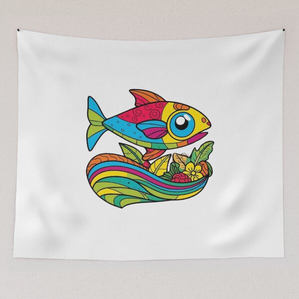 Item preview, Colorful Fish Print – Sea Animal Art designed and sold by DariaCraft.